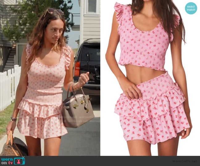 LoveShackFancy Ohana Skirt worn by Emira D’Spain on Next Gen NYC