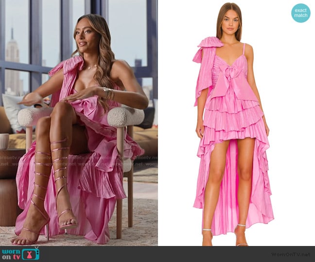 LoveShackFancy Raylene Dress worn by Emira D’Spain on Next Gen NYC