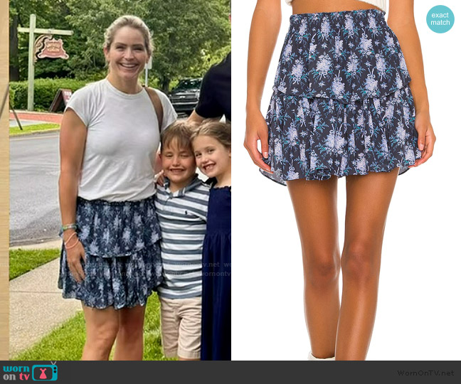 LoveShackFancy Ruffle Mini Skirt worn by Sara Haines on The View