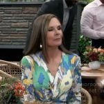Lucy's floral ikat dress on General Hospital