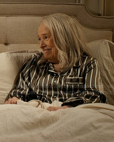 Madeline's green striped pajamas on Matlock