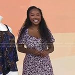 Makho’s pink floral dress on Today