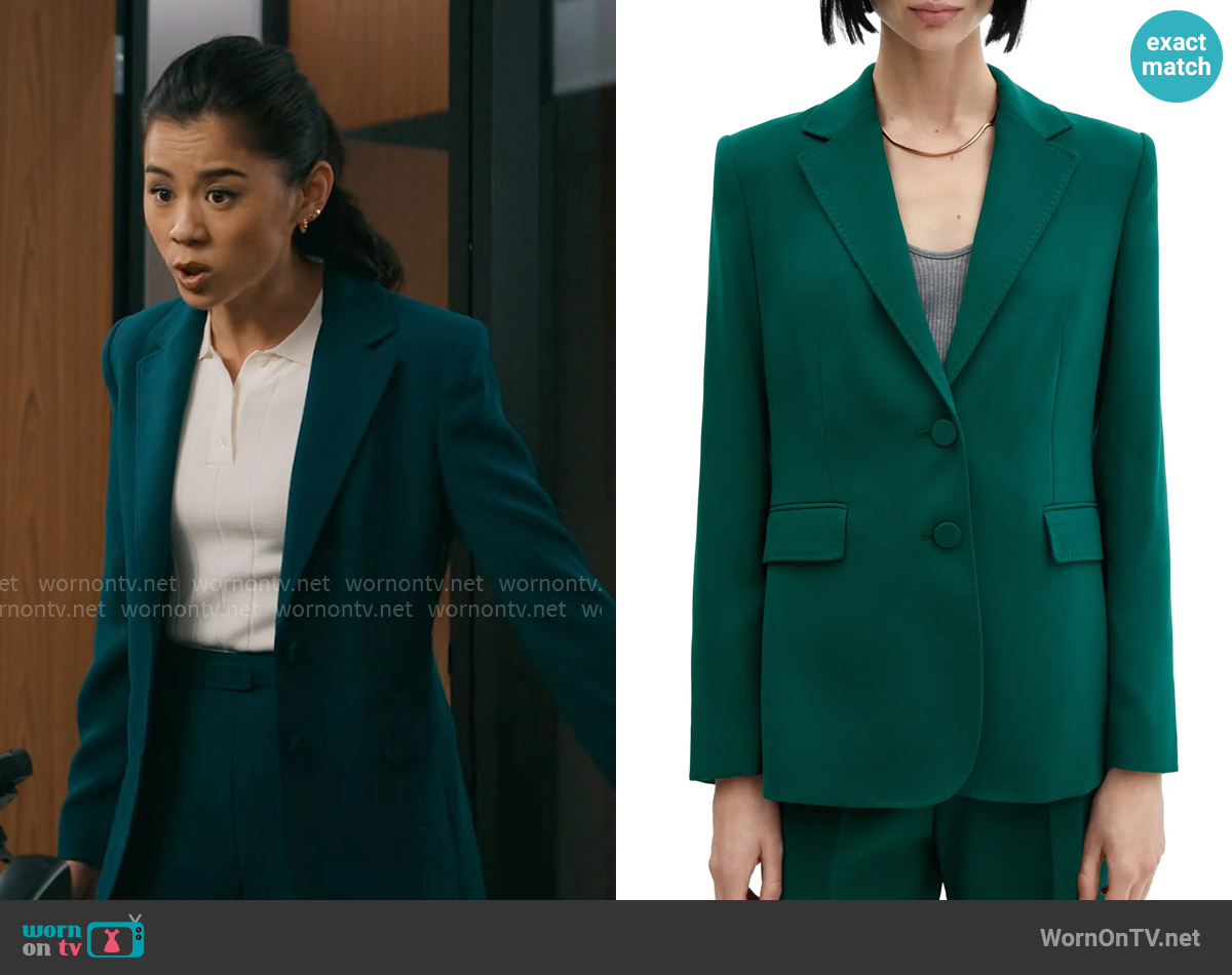 Mango Iguana Blazer worn by Sarah Franklin (Leah Lewis) on Matlock