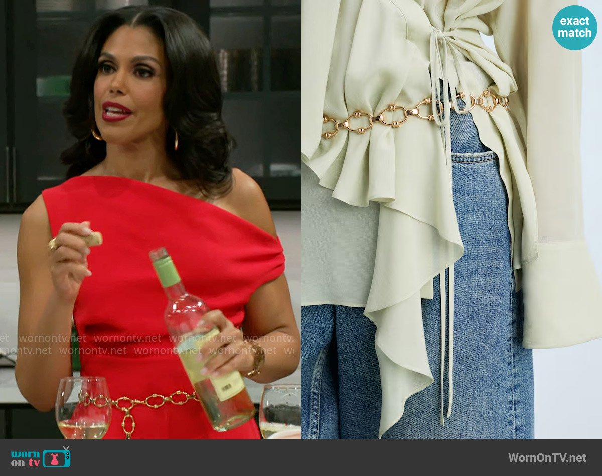 Mango Link Belt worn by Dani Dupree (Karla Mosley) on Beyond the Gates