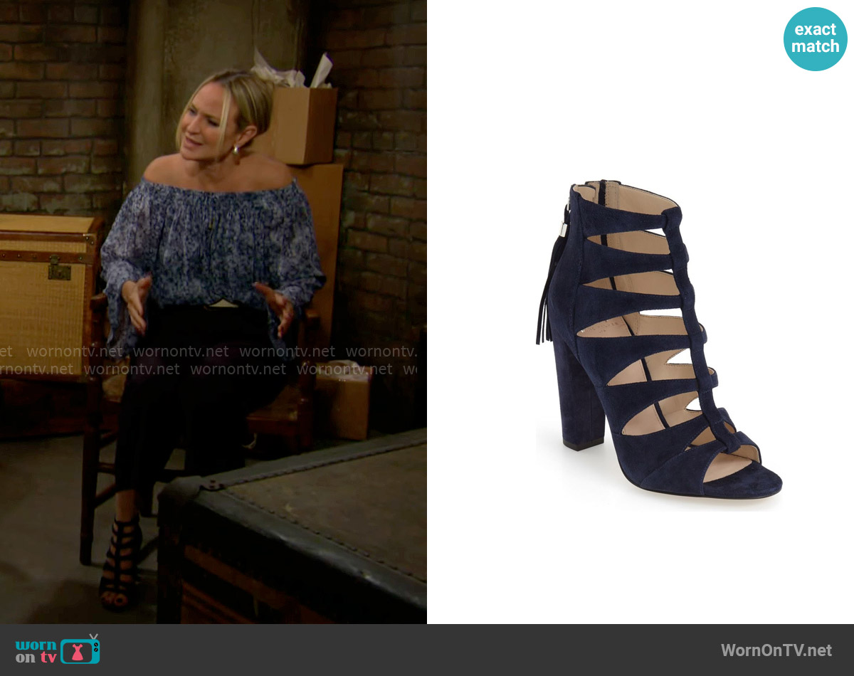 Marc Fisher LTD Hindera Sandal worn by Sharon Newman (Sharon Case) on The Young and the Restless