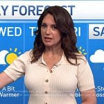 Maria's ivory ribbed knit dress on Today