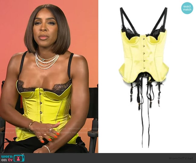 Maria Lucia Hohan Chantal top worn by Kelly Rowland on Access Hollywood