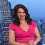Maria’s pink surplice cap sleeve dress on Today