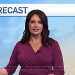 Maria’s purple wrap dress on Today