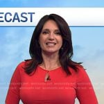 Maria’s red keyhole dress on Today