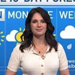 Maria’s ivory ribbed knit dress on Today