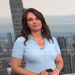 Maria’s blue ribbed button front dress on Today