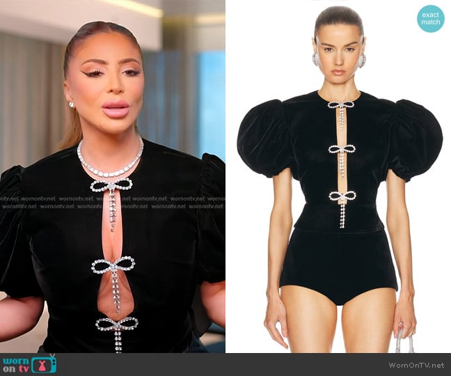 Marianna Senchina Meringue Top worn by Larsa Pippen (Larsa Pippen) on The Real Housewives of Miami