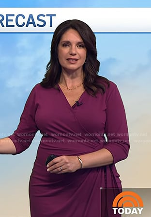 Maria's purple wrap dress on Today