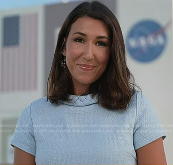 Marissa Parra's blue tweed dress on Today