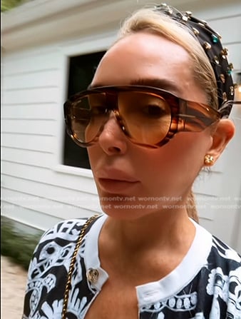 Marysol's brown sunglasses on The Real Housewives of Miami