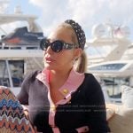 Marysol’s black and pink contrast knit romper on The Real Housewives of Miami