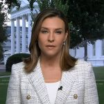 Mary’s white double breasted tweed blazer on Good Morning America