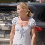 Masha’s blue mini dress on The McBee Dynasty Real American Cowboys