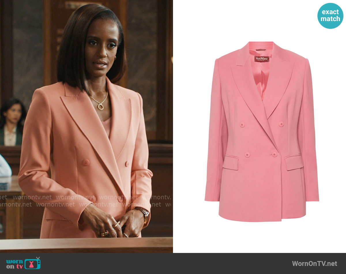 Max Mara Double-breasted blazer worn by Olympia (Skye P. Marshall) on Matlock