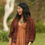 Maya’s striped jumpsuit on We Were Liars