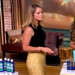 Sara’s gold metallic skirt on The View