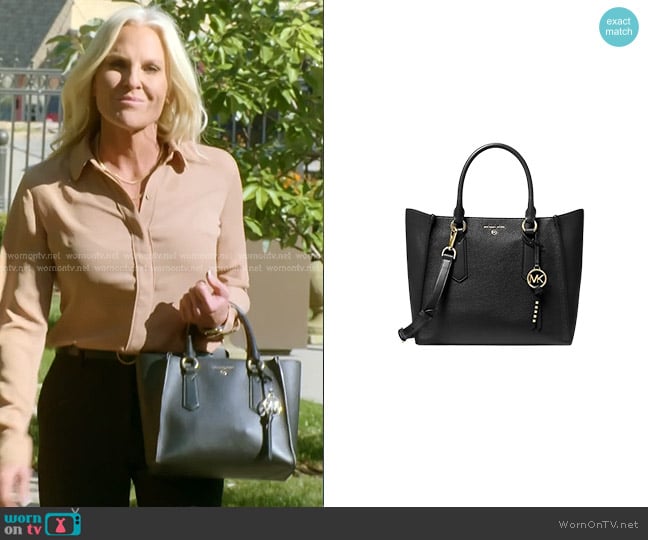 MICHAEL Michael Kors Kris Medium Satchel worn by Kristi McBee on The McBee Dynasty Real American Cowboys