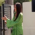 Michelle’s green wrap dress on The Valley