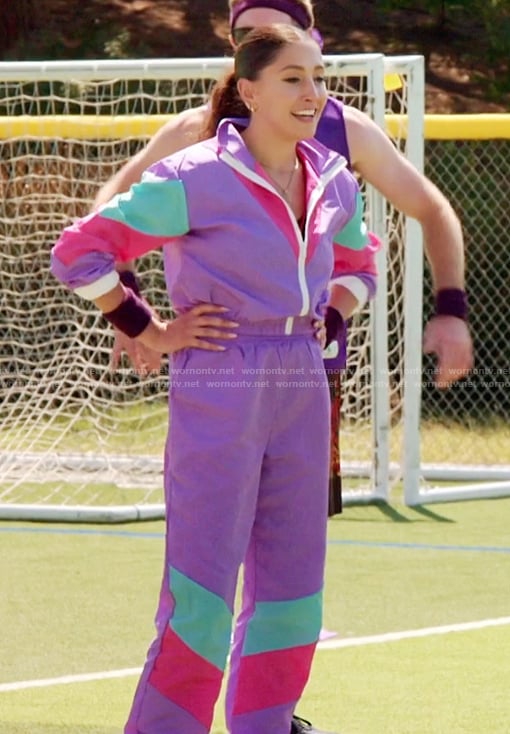 Michelle's colorblock tracksuit on The Valley