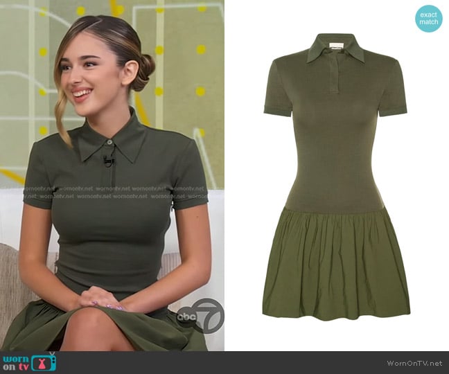 Julia Butters’ army green polo dress on GMA