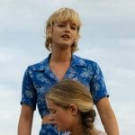 Mirren's blue floral print top and skirt on We Were Liars