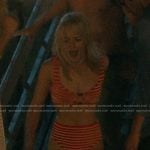 Mirren’s red striped bikini on We Were Liars