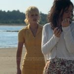 Mirren’s yellow zip front mini dress on We Were Liars