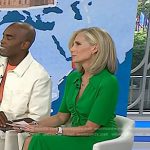 Misty Belles’s green ruched dress on Today
