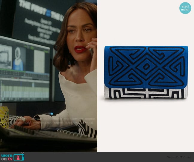 Mola Sasa Guna in Blue Gaguette worn by Lisa Todd Wexley (Nicole Ari Parker) on And Just Like That