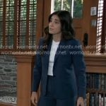 Molly’s blue suit on General Hospital