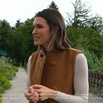 Molly's brown teddy vest and suede sneakers on Today