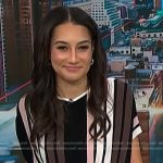 Morgan’s stripe knit top on NBC News Daily