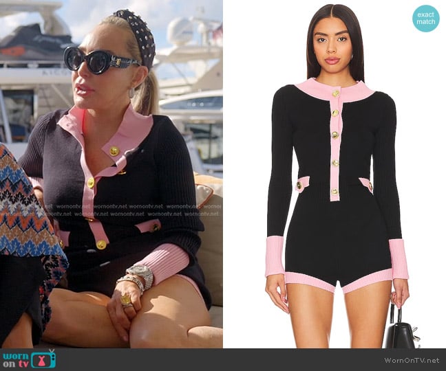 Nana Jacqueline Matilda Knit Jumpsuit worn by Marysol Patton (Marysol Patton) on The Real Housewives of Miami