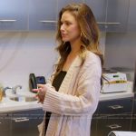 Nia’s cable knit long cardigan on The Valley