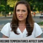 Nikki Battiste’s white v-neck top on CBS Mornings