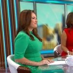 Nikki Battiste’s green dress on CBS Mornings