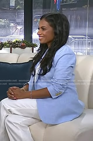 Niro Feliciano's blue blazer on Today