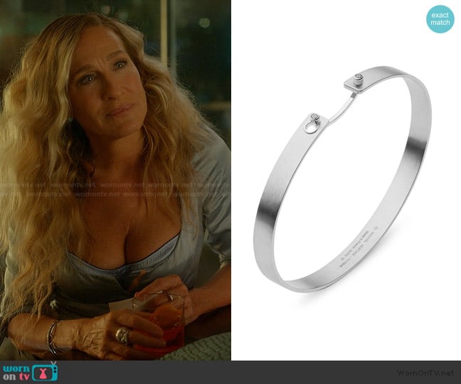 Nouvel Heritage His Mood Black Diamond Bangle worn by Carrie Bradshaw (Sarah Jessica Parker) on And Just Like That