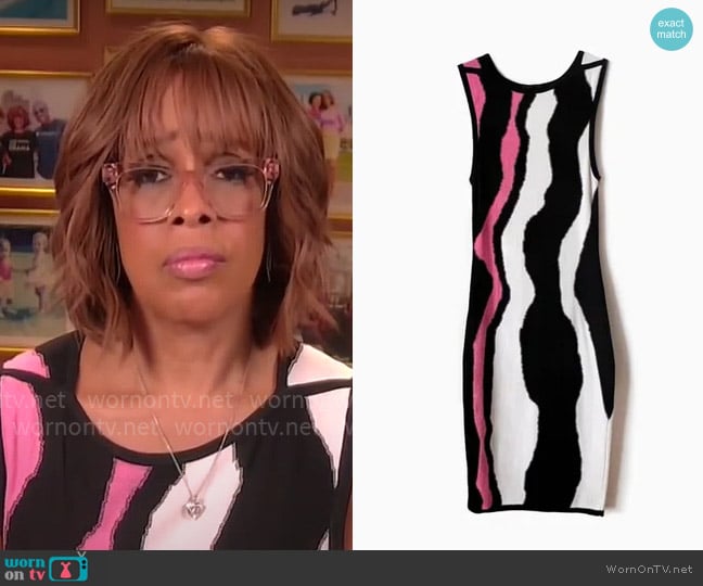 Ohne Titel Animal Print Dress worn by Gayle King on CBS Mornings