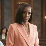 Olympia’s coral double-breasted blazer on Matlock