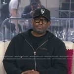Omar Epps's black zip hoodie on Today