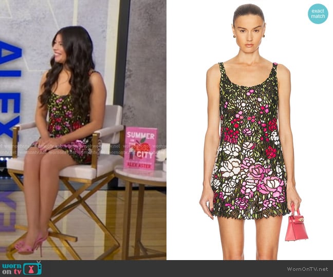 Oscar de la Renta Sleeveless Mini Dress worn by Alex Aster on Good Morning America