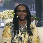2 Chainz’s tropical print shirt on Today
