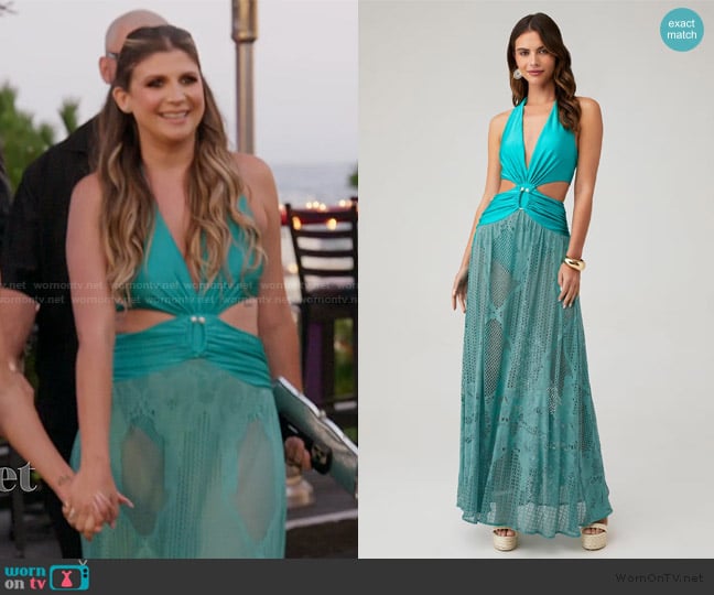 Patbo Cut-Out Beach Dress worn by Janet Caperna on The Valley